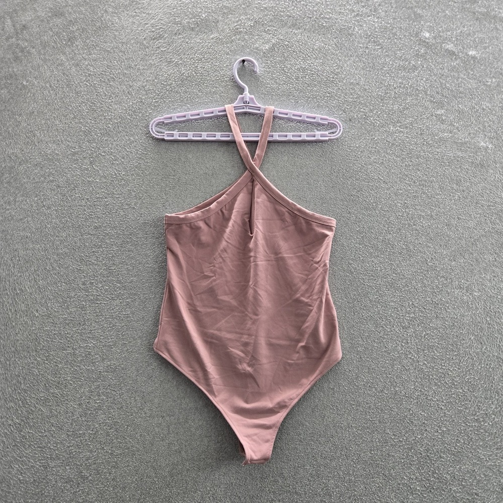 Intimately Free People Women Bodysuit  L Pink Cross My Heart‎ Duo Elastane Nylon
